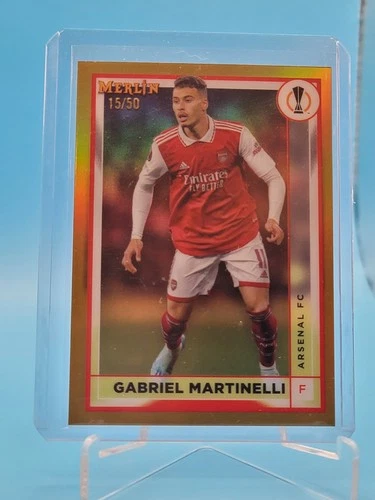 Gabriel Martinelli 2022 Topps Merlin Chrome Gold /50