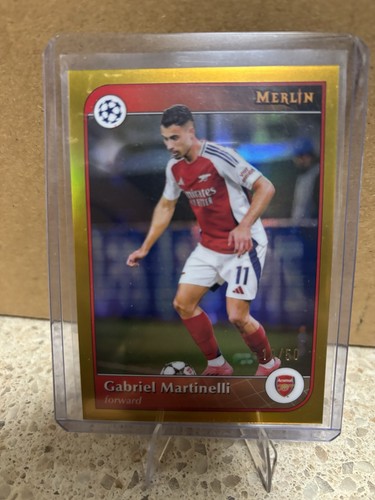 Gabriel Martinelli 2024 Topps Merlin Chrome Gold Refractor /50