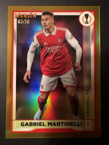Gabriel Martinelli 2022 Topps Merlin Chrome Gold Refractor /50