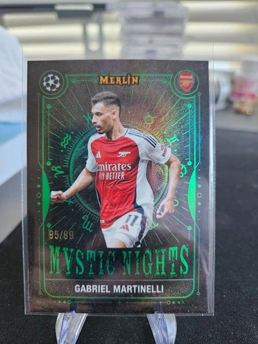 Gabriel Martinelli 2024 Topps Merlin Chrome Green Refractor /99