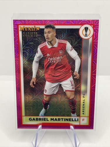 Gabriel Martinelli 2022 Topps Merlin Chrome Pink Mojo Refractor /275