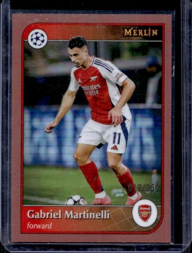 Gabriel Martinelli 2024 Topps Merlin Chrome Pink Refractor /250