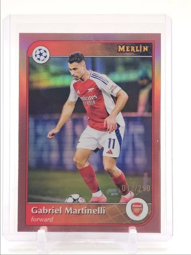 Gabriel Martinelli 2024 Topps Merlin Chrome Rose Gold /250