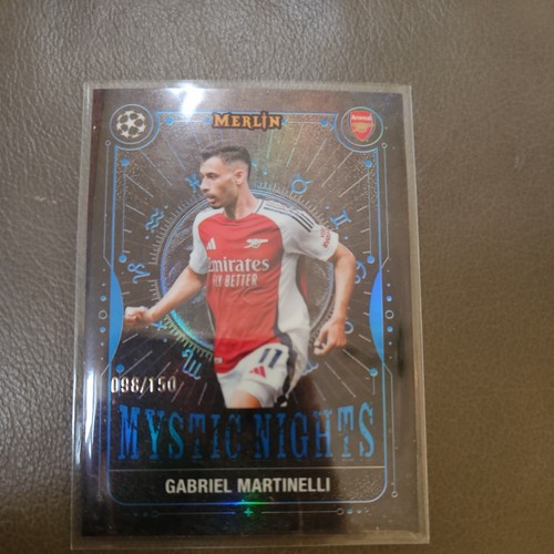 Gabriel Martinelli 2024 Topps Merlin Chrome UCC Blue Refractor /150