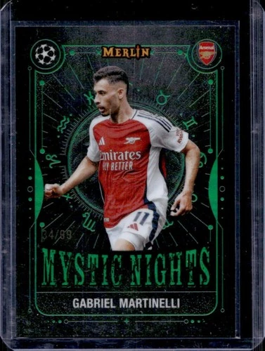 Gabriel Martinelli 2024 Topps Merlin Chrome UCC Green Refractor /99