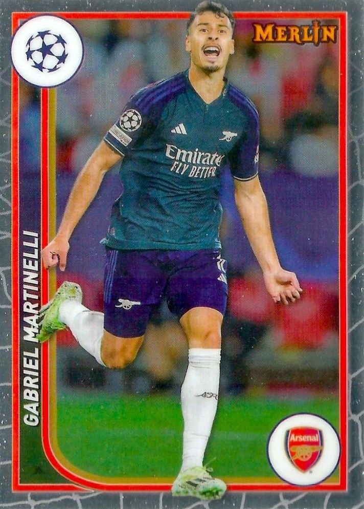 Gabriel Martinelli 2023 Topps Merlin UEFA Club Competitions