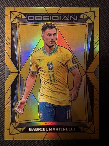 Gabriel Martinelli 2024 Panini Ossidiana Calcio Gold Flood Prizm /10