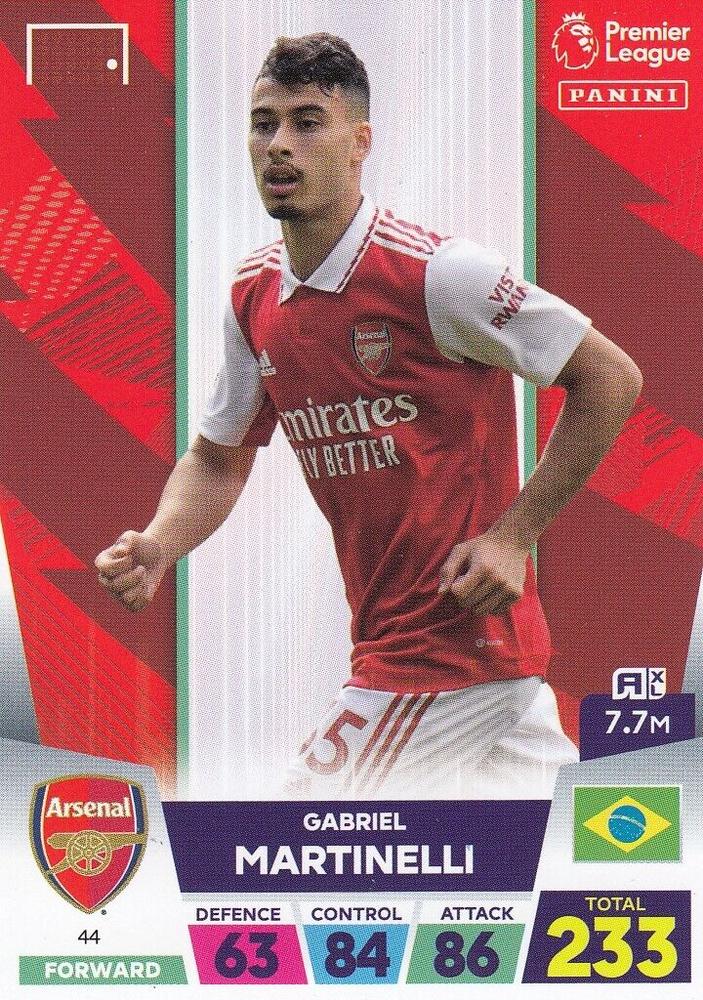 Gabriel Martinelli 2023 Panini Adrenalyn XL Premier League