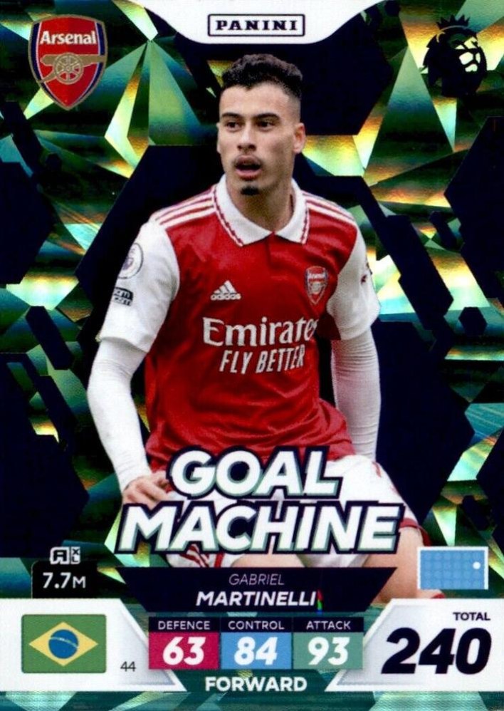 Gabriel Martinelli 2023 Panini Adrenalyn XL Premier League Plus