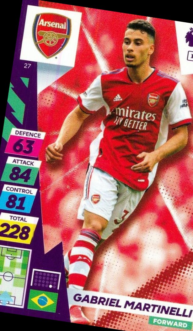 Gabriel Martinelli 2021 Panini Adrenalyn XL Premier League Plus