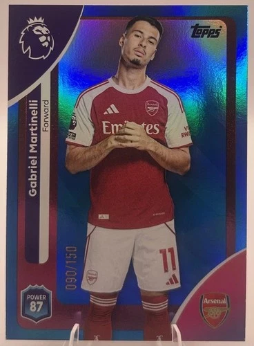 Gabriel Martinelli 2025 Topps Premier League Blue Foil /150
