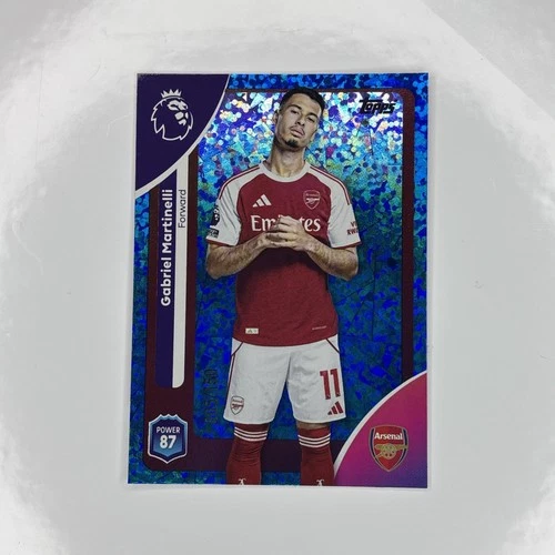 Gabriel Martinelli 2026 Topps Premier League Blue Sparkle /150