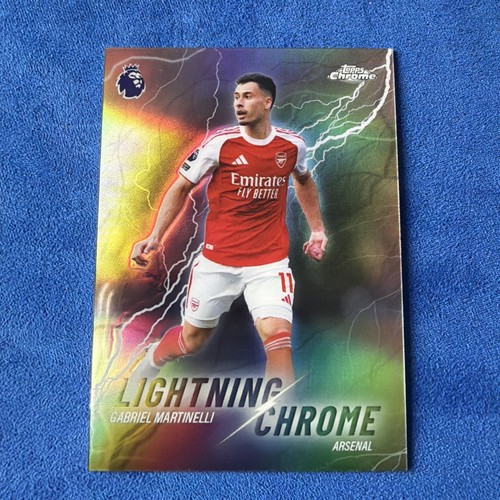 Gabriel Martinelli 2026 Topps Premier League Chrome Lightning Chrome