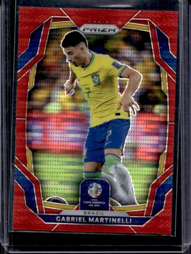 Gabriel Martinelli 2024 Panini Prizm Copa America Red Pulsar /125