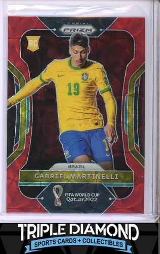 Gabriel Martinelli 2022 Panini Prizm FIFA World Cup Red Choice Prizm