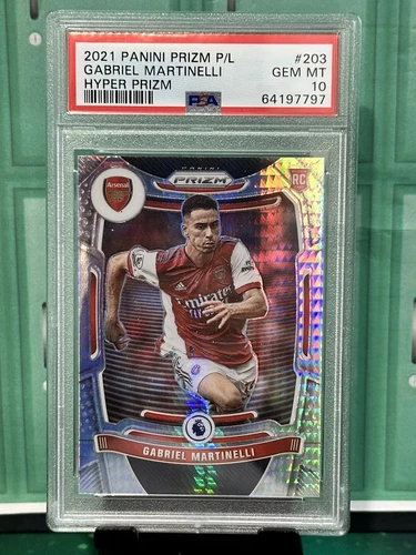 Gabriel Martinelli 2021 Panini Prizm Hyper Silver Prizm #203