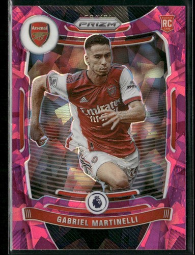 Gabriel Martinelli 2021 Panini Prizm Premier League Pink Ice