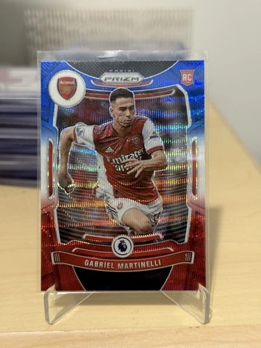 Gabriel Martinelli 2021 Panini Prizm Premier League Red White Blue