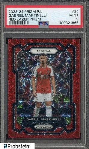 Gabriel Martinelli 2023 Panini Prizm Red Lazer /49