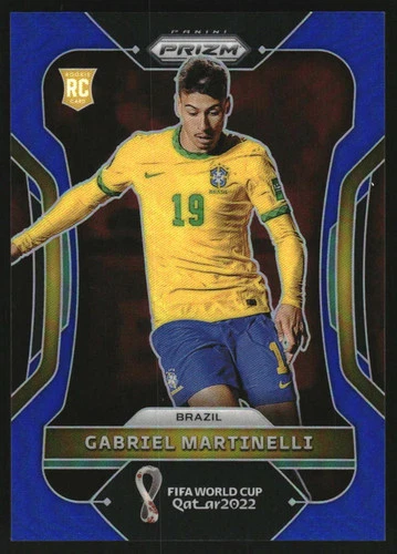 Gabriel Martinelli 2022 Panini Prizm World Cup Azul /299
