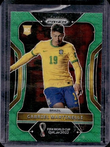 Gabriel Martinelli 2022 Panini Prizm World Cup Green Wave #29