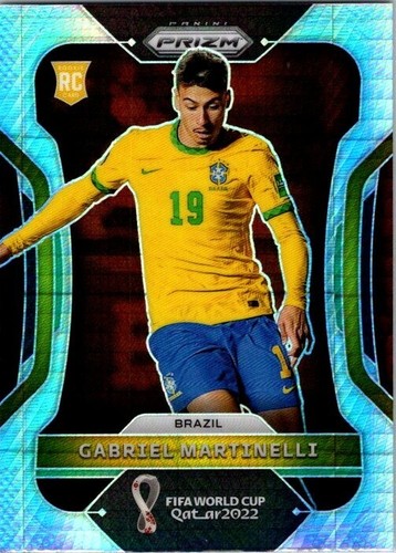 Gabriel Martinelli 2022 Panini Prizm World Cup Silver Hyper