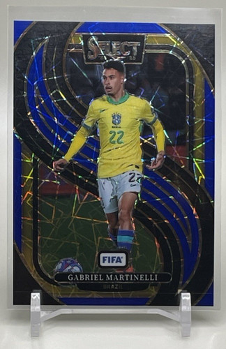 Gabriel Martinelli 2024 Panini Select Blue Lazer Prizm