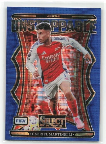 Gabriel Martinelli 2024 Panini Select FIFA Blue Pulsar Prizm #4