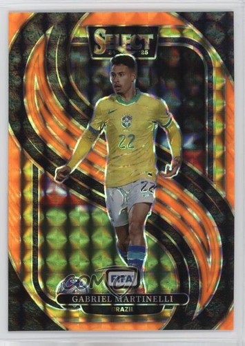 Gabriel Martinelli 2024 Panini Select FIFA Fluorescent Orange Prizm /125