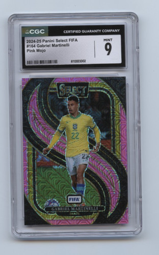 Gabriel Martinelli 2024 Panini Select FIFA Pink Mojo /299