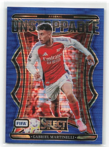 Gabriel Martinelli 2024 Panini Select FIFA Pulsar Azul Prizm #4