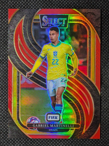 Gabriel Martinelli 2024 Panini Select FIFA Red Prizm