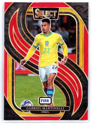 Gabriel Martinelli 2024 Panini Select FIFA Red Wave /59