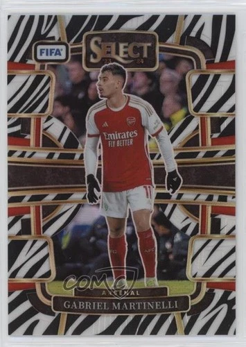 Gabriel Martinelli 2023 Panini Select FIFA Zebra Prizm /25