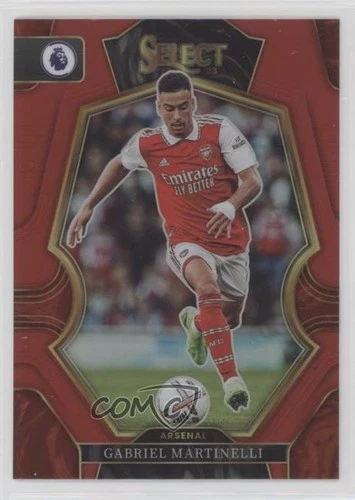 Gabriel Martinelli 2023 Panini Select Premier League Red Prizm /10