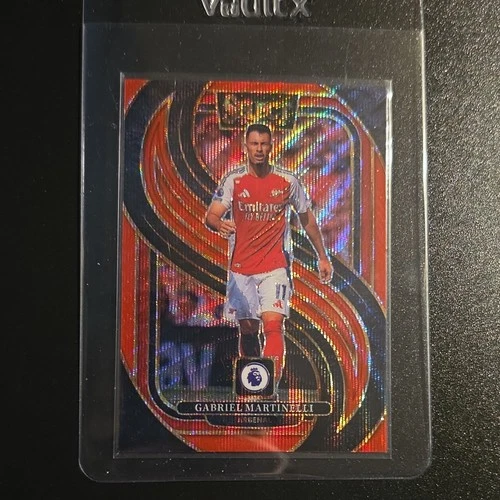 Gabriel Martinelli 2024 Panini Select Premier League Red Wave Prizm 50/88