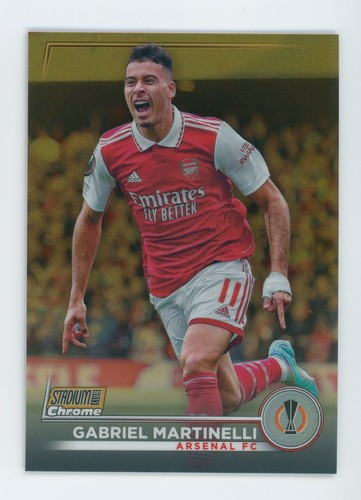 Gabriel Martinelli 2022 Topps Stadium Club Chrome Gold /50
