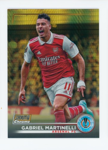 Gabriel Martinelli 2023 Topps Stadium Club Chrome Gold Prism /50
