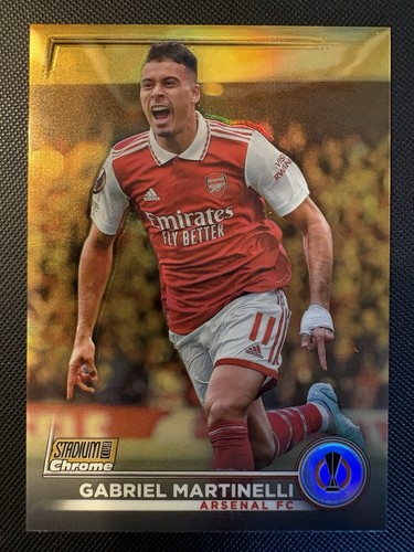 Gabriel Martinelli 2023 Topps Stadium Club Chrome Gold Refractor /50