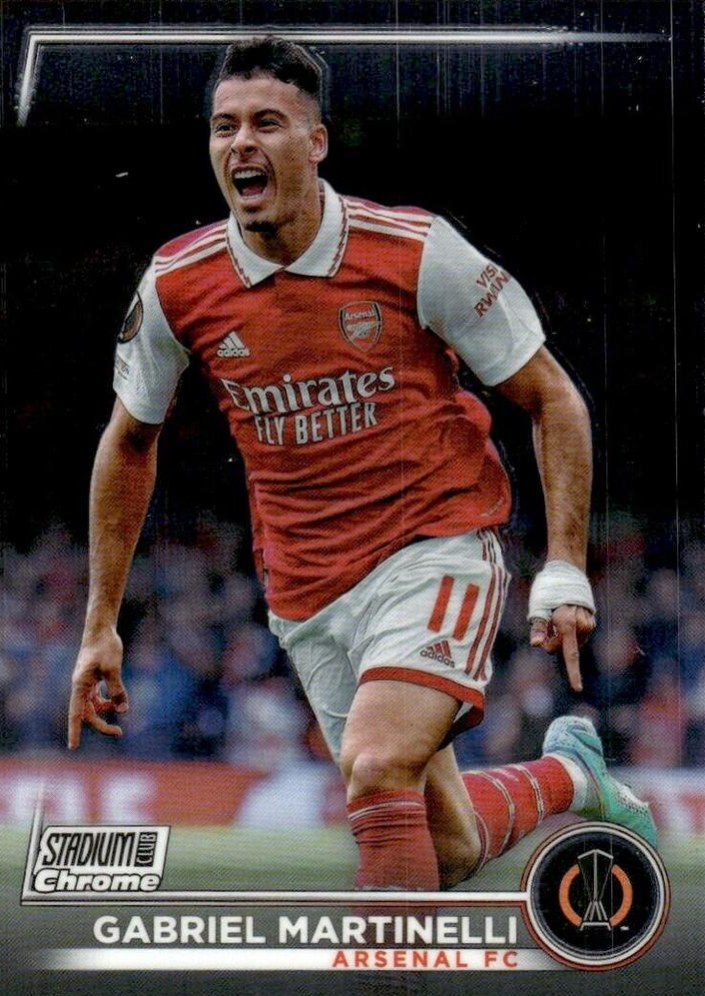 Gabriel Martinelli 2022 Topps Stadium Club Chrome UEFA 58