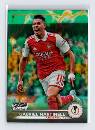 Gabriel Martinelli 2023 Topps Stadium Club UEFA Green Yellow /125