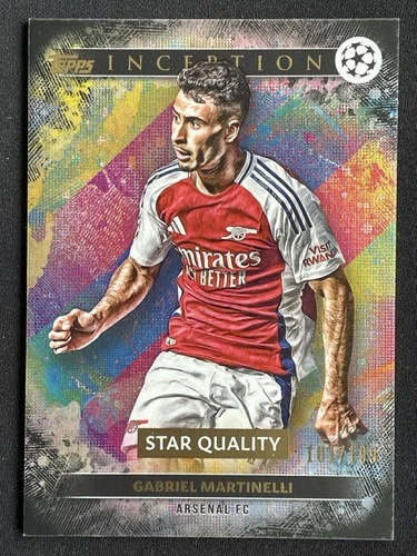 Gabriel Martinelli 2024 Topps Inception UCC Black Foil /199