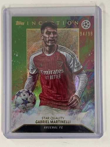 Gabriel Martinelli 2024 Topps Inception UCC Green Foil /99