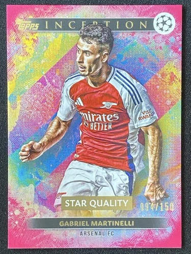 Gabriel Martinelli 2024 Topps Inception UCC Magenta Foil /150