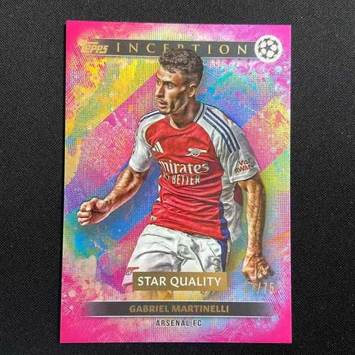 Gabriel Martinelli 2024 Topps Inception UCC Pink Foil /75