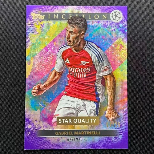 Gabriel Martinelli 2024 Topps Inception UCC Purple Foil /25