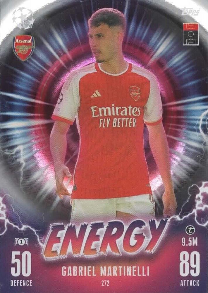 Gabriel Martinelli 2023 Topps Match Attax UEFA Club Competitions Extra