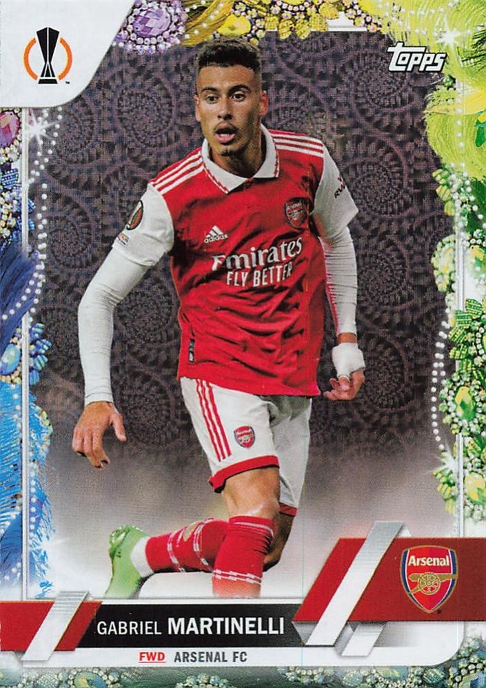 Gabriel Martinelli 2022 Topps UEFA Club Competitions Carnaval Edition