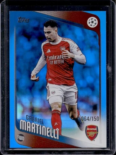 Gabriel Martinelli 2025 Topps UEFA Blue Foil /150