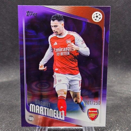 Gabriel Martinelli 2026 Topps UEFA Flagship Purple Raindrops /250